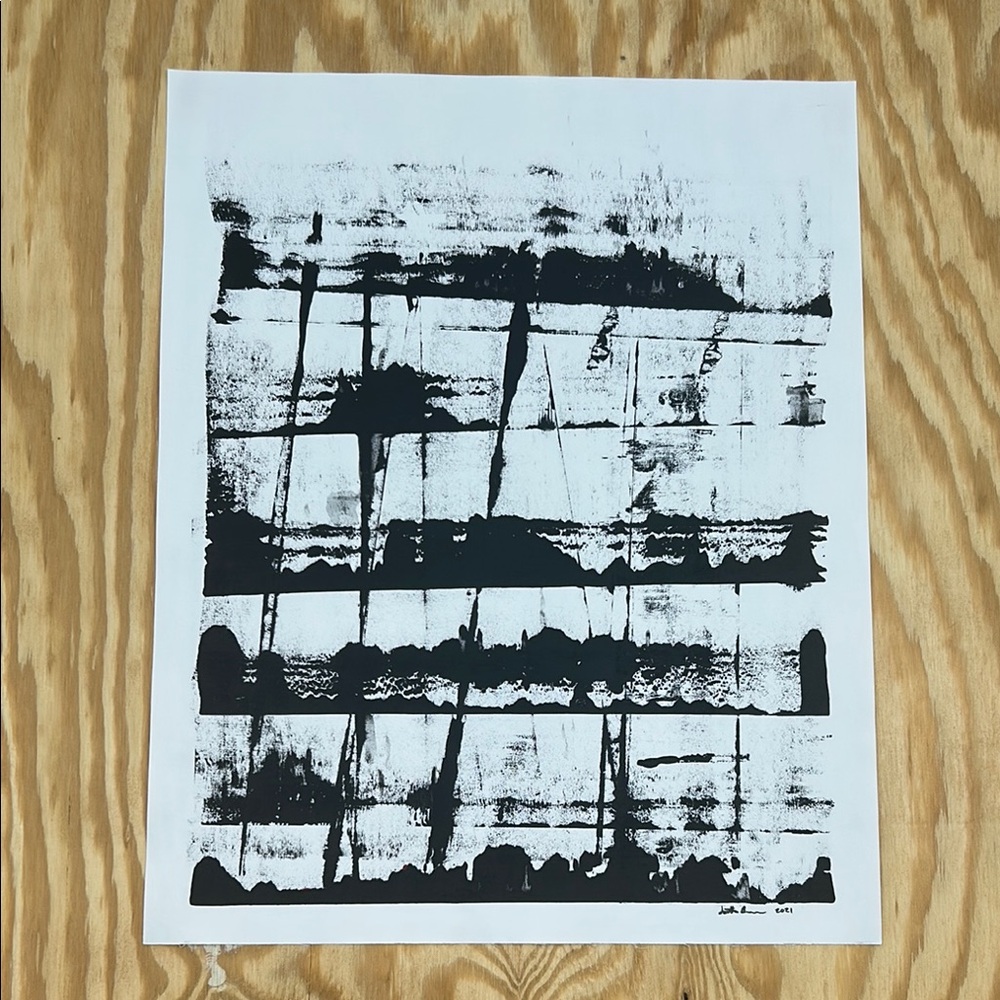 Original Abstract Painting – "Trails" | 16x20 Acrylic on Canvas Sheet